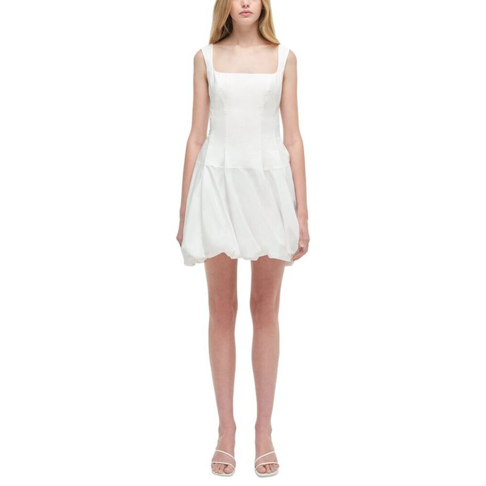 Simkhai Womens  Juni Tank Bubble Mini Dress, White